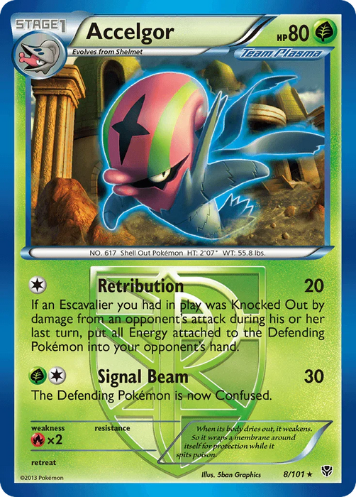 Accelgor (8/101) [Black & White: Plasma Blast] - for just $0.20! 