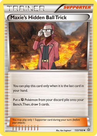 Maxie's Hidden Ball Trick 133/160 - XY  Primal Clash Reverse Holofoil - for just $0.20! 