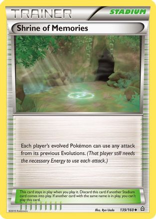 Shrine of Memories 139/160 - XY  Primal Clash Reverse Holofoil - for just $0.23! 