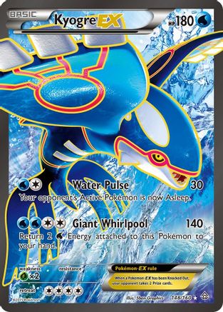 Kyogre EX (Full Art) 148/160 - XY  Primal Clash Holofoil - for just $29.38! 