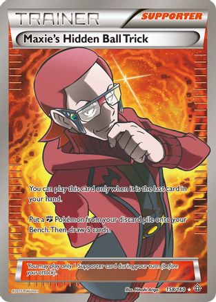 Maxie's Hidden Ball Trick (Full Art) 158/160 - XY  Primal Clash Holofoil - for just $7.20! 