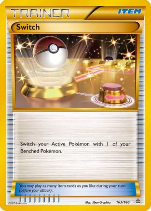 Switch (Secret Rare) 163/160 - XY  Primal Clash Holofoil - for just $7.88! 