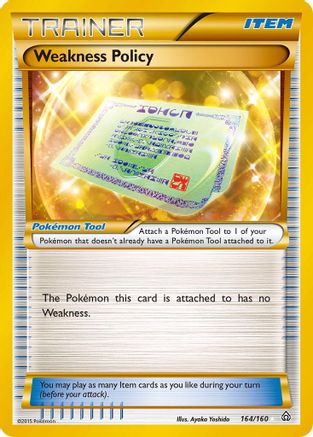 Weakness Policy (Secret Rare) 164/160 - XY  Primal Clash Holofoil - for just $2.15! 