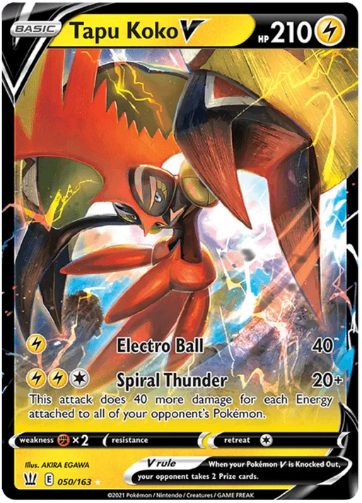 Tapu Koko V (050/163) [Sword & Shield: Battle Styles] - for just $0.40! 