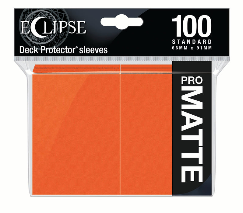 Ultra PRO: Standard 100ct Sleeves - Eclipse Matte (Pumpkin Orange) - Just $0! Shop now at Retro Gaming of Denver