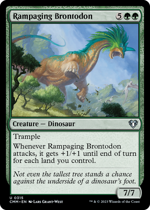Rampaging Brontodon (CMM-315) - Commander Masters - for just $0.09! 