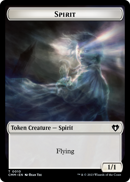 Spirit Token (10) [Commander Masters Tokens] - Just $2.80! Shop now at Retro Gaming of Denver