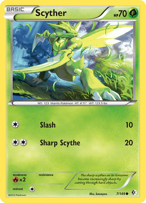 Scyther (7/149) [Black & White: Boundaries Crossed] - for just $0.55! 
