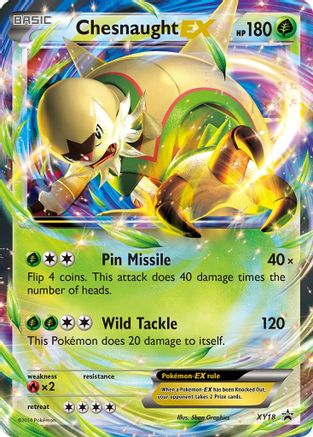 Chesnaught EX XY18/211 - XY Promos Holofoil - for just $1.20! 