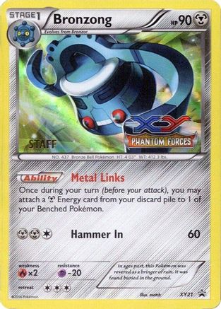 Bronzong (Prerelease) [Staff] XY21 - XY Promos Holofoil - for just $13.05! 