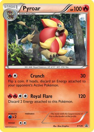 Pyroar XY26/211 - XY Promos Holofoil - for just $0.38! 