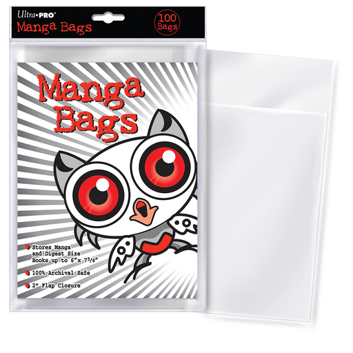 Ultra PRO: Manga Bags - 100-Pack (6" X 7-5/8") - for just $0! 