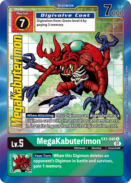 MegaKabuterimon [EX1-040] (Alternate Art) [Classic Collection] - Just $1! Shop now at Retro Gaming of Denver