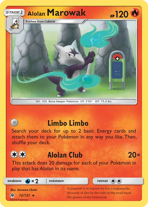 Alolan Marowak (12/131) [Sun & Moon: Forbidden Light] - for just $0.30! 