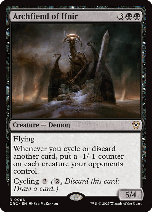 Archfiend of Ifnir (DRC-086) - Commander: Aetherdrift - for just $0.10! 