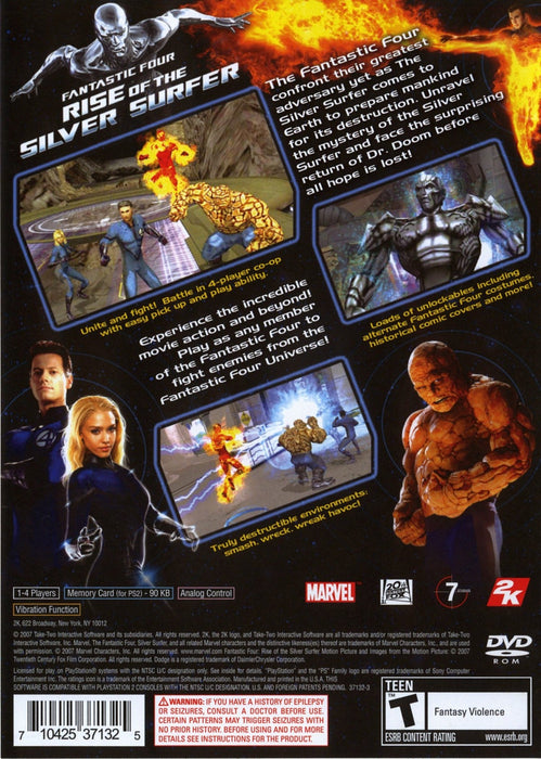 Fantastic 4: Rise of the Silver Surfer – PlayStation 2 (PS2) - for just $0! 