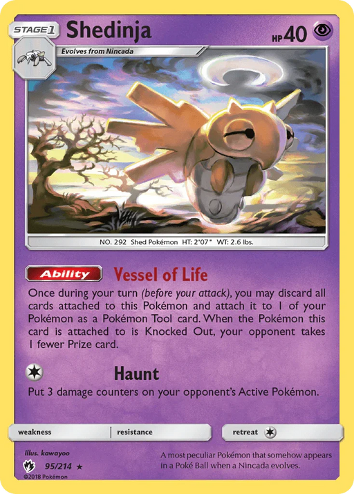 Shedinja (95/214) [Sun & Moon: Lost Thunder] - for just $0.45! 