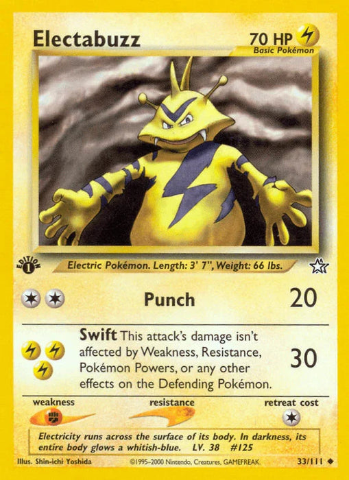 Electabuzz (33/111) [Neo Genesis 1st Edition] - for just $0.65! 