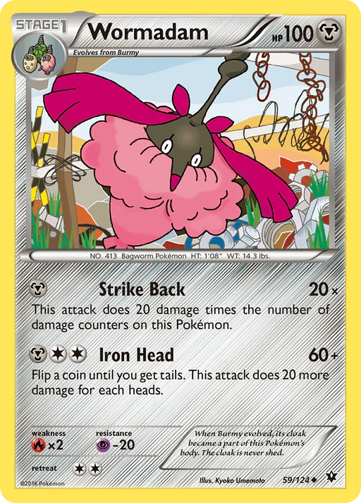 Wormadam (59/124) [XY: Fates Collide] - for just $0.10! 