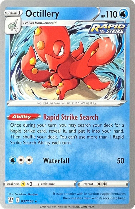 Octillery (037/163) (Cheryl Again - Sebastian Lashmet) [World Championships 2022] - for just $0.10! 
