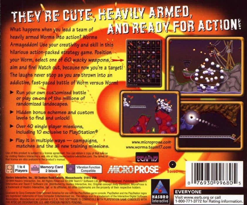 Worms Armageddon – PlayStation 1 (PS1) - for just $0! 