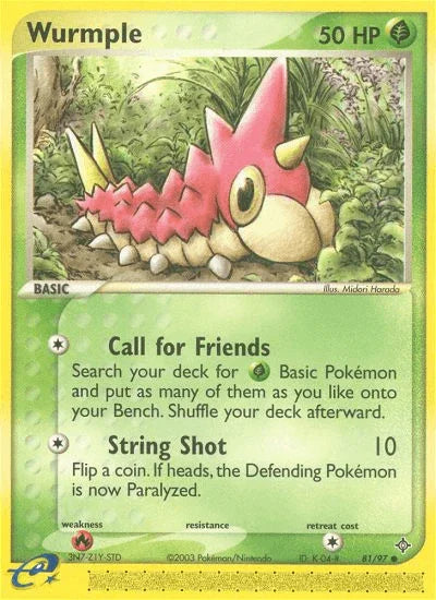 Wurmple (81/97) [EX: Dragon] - for just $0.30! 