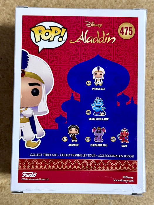 Scott Weinger Signed Disney Aladdin (Prince Ali) Funko Pop! #475 With JSA COA - for just $120! 
