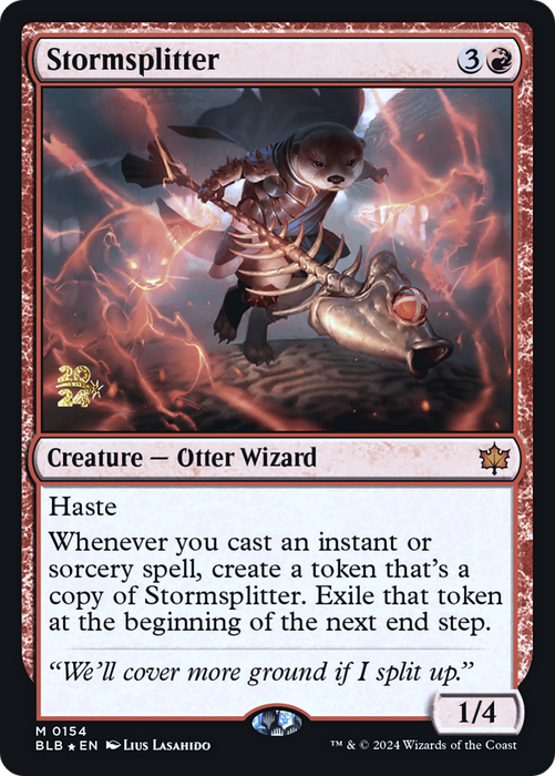 Stormsplitter (PRE-154) - Bloomburrow Promos Foil - for just $1.12! 