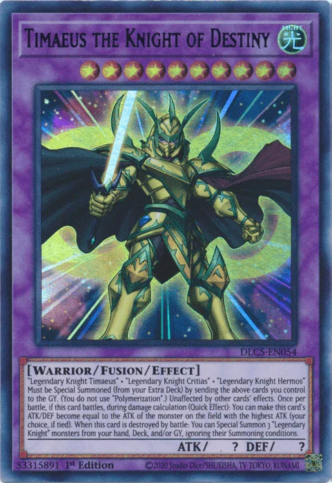 Timaeus the Knight of Destiny (Green) [DLCS-EN054] Ultra Rare - for just $0.20! 