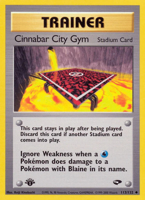 Cinnabar City Gym (113/132) [Gym Challenge 1st Edition] - for just $0.50! 