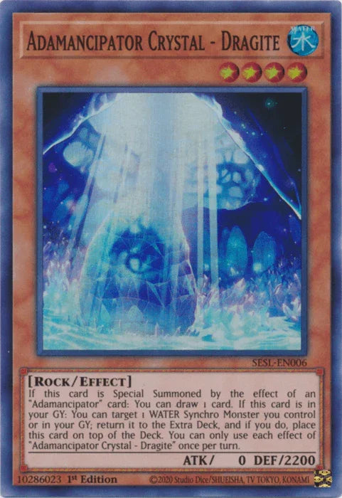 Adamancipator Crystal - Dragite [SESL-EN006] Super Rare - for just $0.10! 
