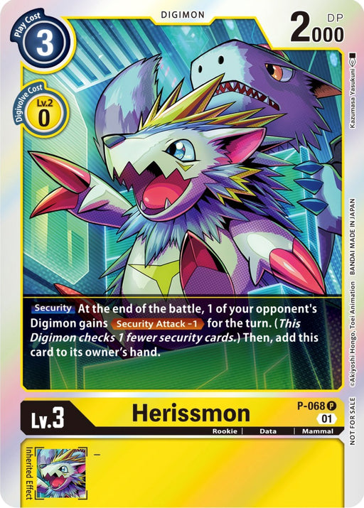 Herissmon [P-068] (Limited Card Pack) [Promotional Cards] - Just $0.09! Shop now at Retro Gaming of Denver