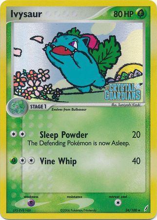 Ivysaur (34/100) (Stamped) [EX: Crystal Guardians] - for just $17.65! 