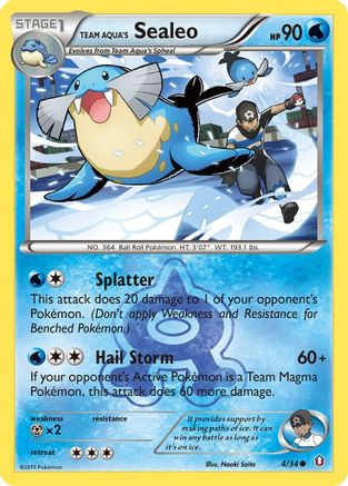 Team Aqua's Sealeo 004/34 - Double Crisis - for just $0.38! 