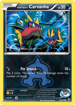 Team Aqua's Carvanha 020/34 - Double Crisis - for just $0.26! 