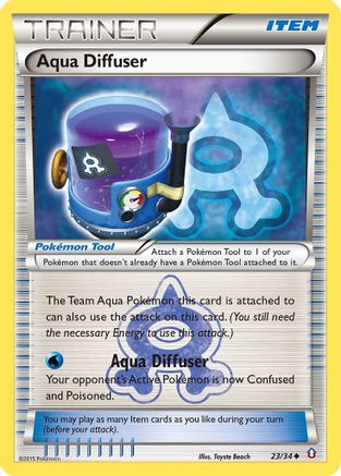 Aqua Diffuser 023/34 - Double Crisis Reverse Holofoil - for just $0.80! 