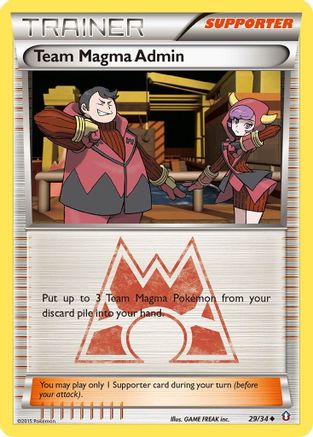 Team Magma Admin 029/34 - Double Crisis Reverse Holofoil - for just $0.52! 