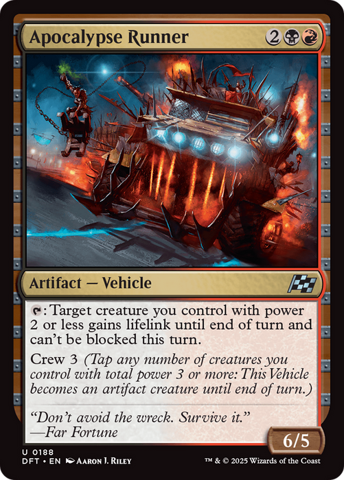 Apocalypse Runner (DFT-188) - Aetherdrift Foil - for just $0.03! 