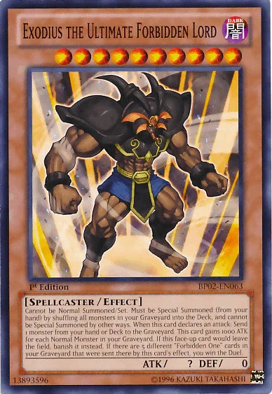 Exodius the Ultimate Forbidden Lord [BP02-EN063] Mosaic Rare - for just $1.35! 