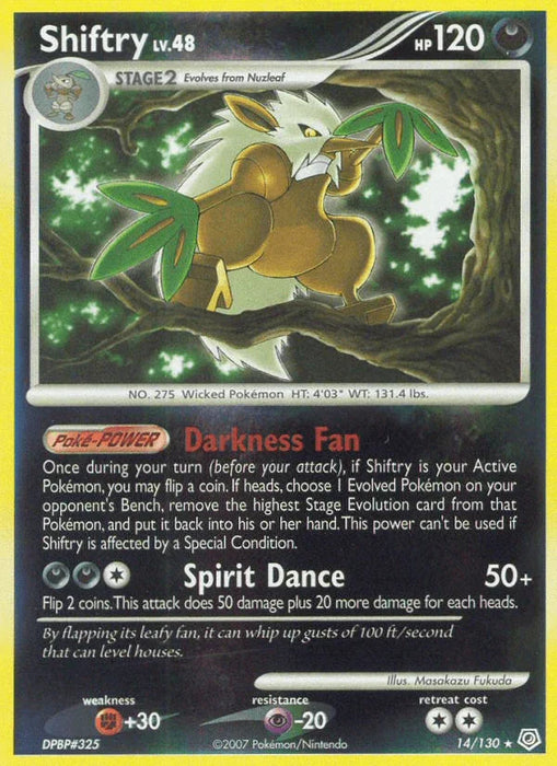 Shiftry (14/130) [Diamond & Pearl: Base Set] - for just $2.10! 