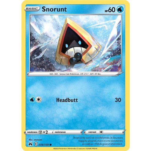 Snorunt (034/159) [Sword & Shield: Crown Zenith] - Just $0.04! Shop now at Retro Gaming of Denver