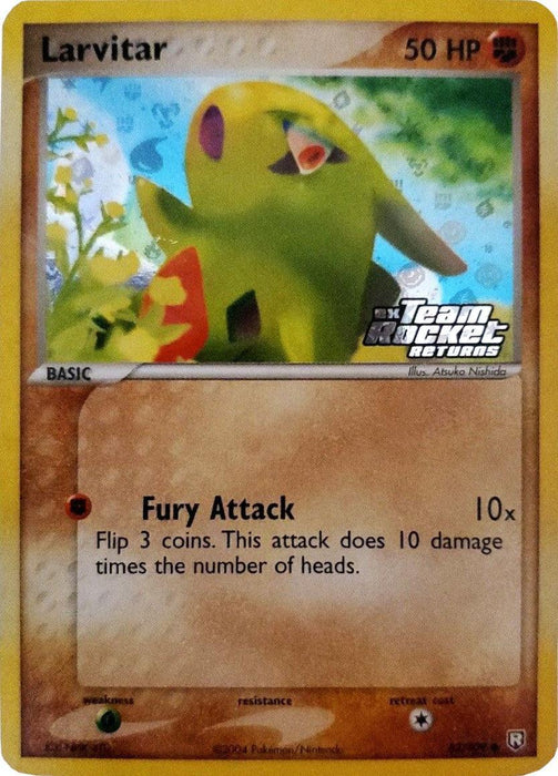Larvitar (62/109) (Stamped) [EX: Team Rocket Returns] - for just $24.70! 