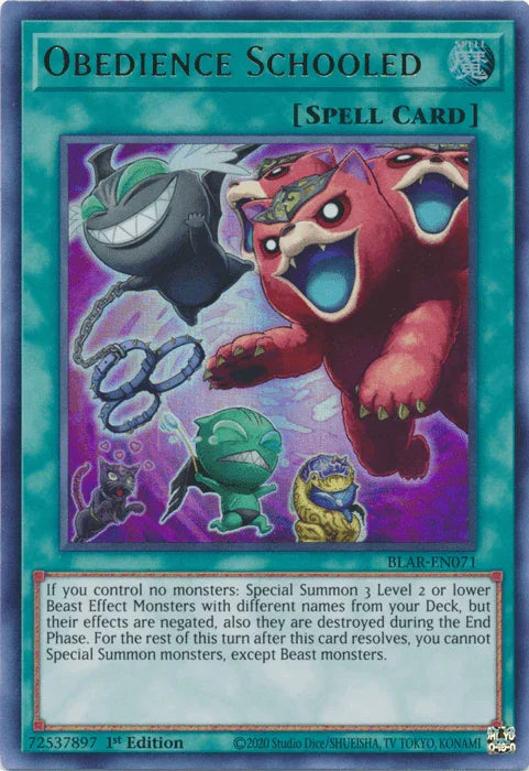 Obedience Schooled [BLAR-EN071] Ultra Rare - for just $0.20! 