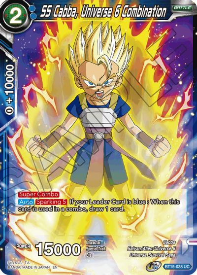 SS Cabba, Universe 6 Combination (BT15-038) [Saiyan Showdown] - for just $0.10! 
