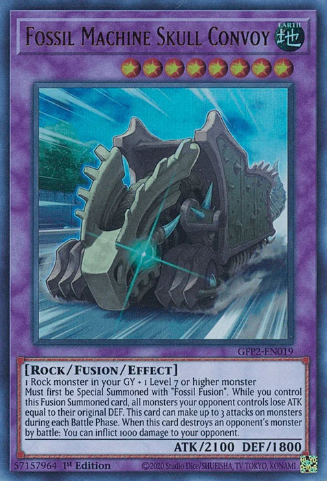 Fossil Machine Skull Convoy [GFP2-EN019] Ultra Rare - for just $0.10! 