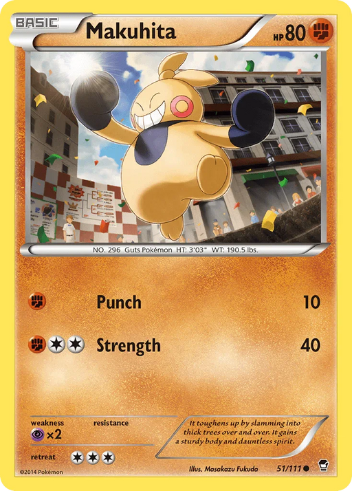 Makuhita (51/111) [XY: Furious Fists] - for just $0.10! 