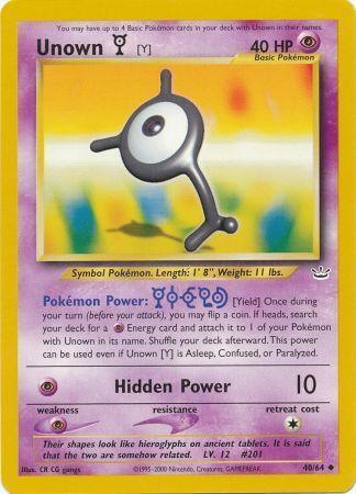 Unown [Y] (40/64) [Neo Revelation Unlimited] - for just $0.85! 