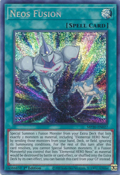 Neos Fusion [MP20-EN027] Prismatic Secret Rare - for just $1.85! 