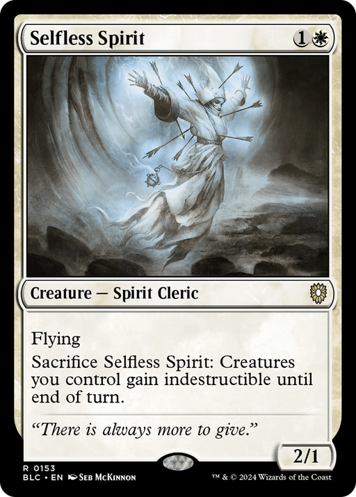 Selfless Spirit (BLC-153) - Bloomburrow Commander - for just $0.16! 