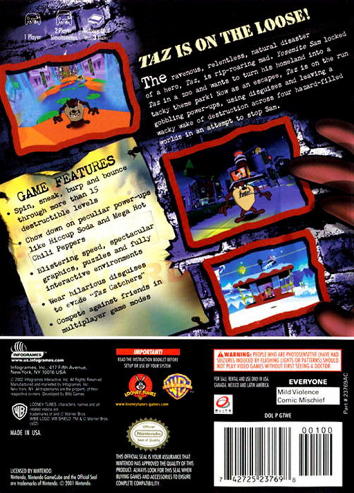 Taz: Wanted – GameCube (GC) - for just $17.99! 